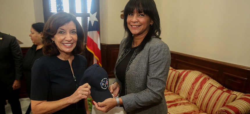 February 4th, 2020: New York Lieutenant Governor Kathy Hochul visits State Department and Electric Company offices in San Juan, Puerto Rico.