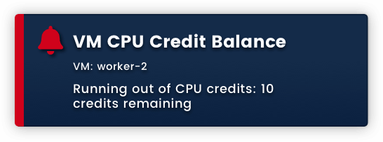 VM CPU Credit Balance