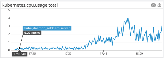 kiam server CPU usage