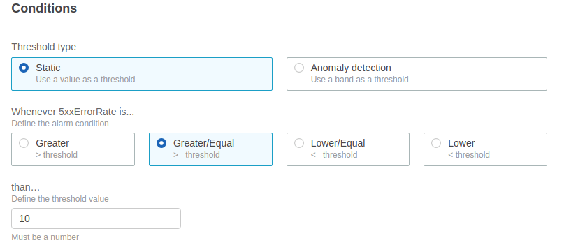 Configure your thresholds